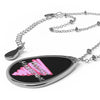 "Publicly Homosexual" Pink Triangle Pride Necklace