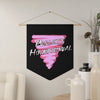 NerdyKeppie "Publicly Homosexual" Pink Triangle Pride Pennant. 
