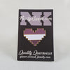 NerdyKeppie Console Pride 8-Bit Heart Pride Enamel Pins. Our 8-Bit Hearts Pride Enamel Pins feature an 8-bit heart in your choice of Pride colors and ship from Portland, Oregon USA.