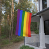 NerdyKeppie Rainbow Gay Pride Flag (Indoor/Outdoor). A Rainbow Gay Pride flag made from durable, weather-resistant poly canvas: this Pride celebration flag makes a great home decoration or casual cape!
