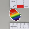 NerdyKeppie-L'il Ghosties Pride Ghost Sticker-Rainbow
