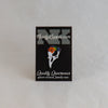 NerdyKeppie Proud to the Bone Crow Skull Pride Enamel Pins. A crow skull pride enamel pin for our Proud to the Bone project, wearing an adorable crown of flowers!