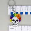 NerdyKeppie-Proud to the Bone Skull Pride Keychain-Rainbow