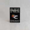 NerdyKeppie Proud to the Bone Wolf Skull Pride Enamel Pins. A wolf skull pride enamel pin for our Proud to the Bone project, wearing an adorable crown of flowers!