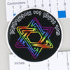 NerdyKeppie-"We Will Outlive Them" Monochrome & Rainbow Gay Pride Judaica Stickers-Rainbow