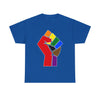 NerdyKeppie Raised Fist Cotton More Color More Pride Tee Shirt. A unisex cotton tee shirt with a Raised Fist design on it. This More Color More Pride tee shirt has a classic fit.