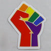 NerdyKeppie Raised Fist Pride Stickers. 