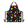 A person wearing a NerdyKeppie Raveyard Ghosts Progress Pride Apron With Pocket. 