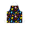 A person wearing a NerdyKeppie Raveyard Ghosts Progress Pride Apron With Pocket. 