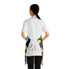A person wearing a NerdyKeppie Raveyard Ghosts Progress Pride Apron With Pocket. 