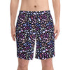 NerdyKeppie Fishies Genderfluid Pride Swim Trunks With Pockets. A pair of swim trunks featuring a Fishies design in genderfluid pride colors. These genderfluid pride swim trunks are machine washable.