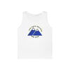 NerdyKeppie "Fix Your Hearts Or Die" Twin Mountain Peaks Unisex Tank Top - Pride Apparel for LGBTQ+ Supporters. A unisex cotton tank top with "Fix Your Hearts Or Die" encircling twin mountain peaks. This unapologetic tank top has a classic fit.