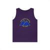 NerdyKeppie "Fix Your Hearts Or Die" Twin Mountain Peaks Unisex Tank Top - Pride Apparel for LGBTQ+ Supporters. A unisex cotton tank top with "Fix Your Hearts Or Die" encircling twin mountain peaks. This unapologetic tank top has a classic fit.