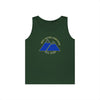 NerdyKeppie "Fix Your Hearts Or Die" Twin Mountain Peaks Unisex Tank Top - Pride Apparel for LGBTQ+ Supporters. A unisex cotton tank top with "Fix Your Hearts Or Die" encircling twin mountain peaks. This unapologetic tank top has a classic fit.