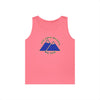 NerdyKeppie "Fix Your Hearts Or Die" Twin Mountain Peaks Unisex Tank Top - Pride Apparel for LGBTQ+ Supporters. A unisex cotton tank top with "Fix Your Hearts Or Die" encircling twin mountain peaks. This unapologetic tank top has a classic fit.