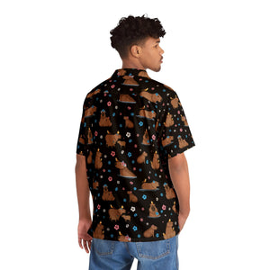 NerdyKeppie Keppiebaras Trans Pride Hawaiian Shirt. 