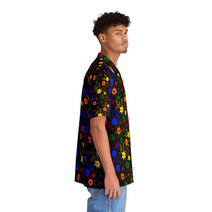 NerdyKeppie Neurons Rainbow Gay Pride Hawaiian Shirt. 
