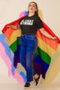 NerdyKeppie "Be They Do Crime" Stripe Unisex Cotton Pride Tee Shirt. 