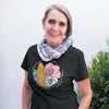 NerdyKeppie Bread And Roses Unisex Cotton Trans Pride Tee Shirt. 
