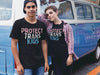NerdyKeppie "Protect Trans Kids" Unisex Cotton Trans Pride Tee Shirt. 