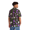 NerdyKeppie Raveyard Ghosts Genderqueer Pride Hawaiian Shirt. 