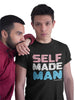 NerdyKeppie "Self Made" Unisex Cotton Trans Pride Tee Shirt. Our "Self-Made" Unisex Cotton Transgender Pride Tee Shirt is available in sizes S-5XL. Printed for you by us; ships directly from in Portland, OR USA.