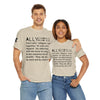 NerdyKeppie "Ally as a Verb" Cotton Tee Shirt. 