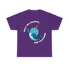 NerdyKeppie "Save The Chubby Gay Mermaids" Cotton Rainbow Gay Pride Tee Shirt. A unisex cotton tee shirt with a "Save The Chubby Gay Mermaids" design on it in rainbow pride colors. This gay pride tee shirt has a classic fit.