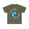 NerdyKeppie "Save The Chubby Gay Mermaids" Cotton Rainbow Gay Pride Tee Shirt. A unisex cotton tee shirt with a "Save The Chubby Gay Mermaids" design on it in rainbow pride colors. This gay pride tee shirt has a classic fit.