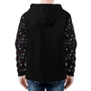 NerdyKeppie Scattered Dice Lightweight Ace Pride Zip Up Hoodie. 