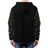 NerdyKeppie Scattered Dice Lightweight Aro Pride Zip Up Hoodie. 