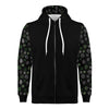 NerdyKeppie Scattered Dice Lightweight Aro Pride Zip Up Hoodie. 