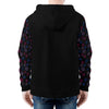 NerdyKeppie Scattered Dice Lightweight Bi Pride Zip Up Hoodie. 