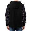 NerdyKeppie Scattered Dice Lightweight Genderfluid Pride Zip Up Hoodie. 