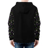 NerdyKeppie Scattered Dice Lightweight Genderqueer Pride Zip Up Hoodie. 