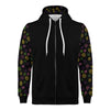 NerdyKeppie Scattered Dice Lightweight Lesbian Pride Zip Up Hoodie. 