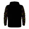 NerdyKeppie Scattered Dice Lightweight Lesbian Pride Zip Up Hoodie. 