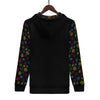 NerdyKeppie Scattered Dice Lightweight Pan Pride Zip Up Hoodie. 