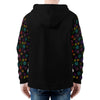 NerdyKeppie Scattered Dice Lightweight Progress Pride Zip Up Hoodie. 