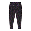 A person wearing a NerdyKeppie Scattered Dice Plus Size Genderfluid Pride Leggings. 