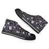 NerdyKeppie Scattered Skulls Canvas High Top Genderqueer Pride Sneakers. 