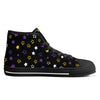 Scattered Stars Canvas Non-Binary Pride High Top Sneakers
