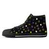 Scattered Stars Canvas Non-Binary Pride High Top Sneakers
