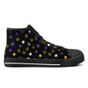 Scattered Stars Canvas Non-Binary Pride High Top Sneakers