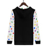 NerdyKeppie Scattered Stars Lightweight Rainbow Gay Pride Zip Up Hoodie. 