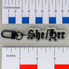 NerdyKeppie-Old English Pronoun Keychain-She/Her