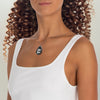 She/Her Old English Pronouns Oval Necklace