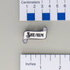 NerdyKeppie Paper Scroll Pronoun Enamel Pin. Our paper scroll pronoun enamel pin is perfect for a tasteful office friendly way to represent your identity.