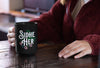 NerdyKeppie "Sidhe/Her" Floral Trans Pride Coffee Mug. Our "Sidhe/Her" Floral Trans Pride Coffee Mug is 15 ounces deep and ships directly from Portland, Oregon USA.