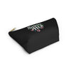 NerdyKeppie Sidhe/Her Pronoun Zipper Pouch with T-Bottom. A zippered accessory/makeup bag featuring a t-bottom and a Sidhe/Her pattern. This pronoun zipper pouch is fully lined and comes in two sizes.